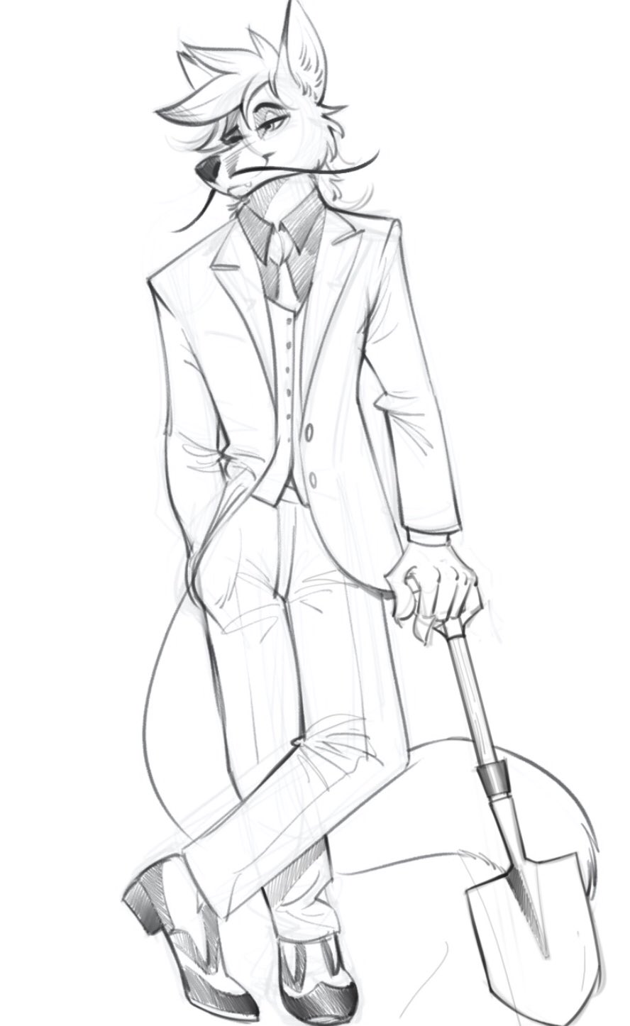 Shovel Fox by Mike Knight