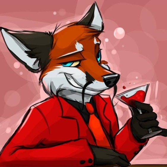 Drinking Fox