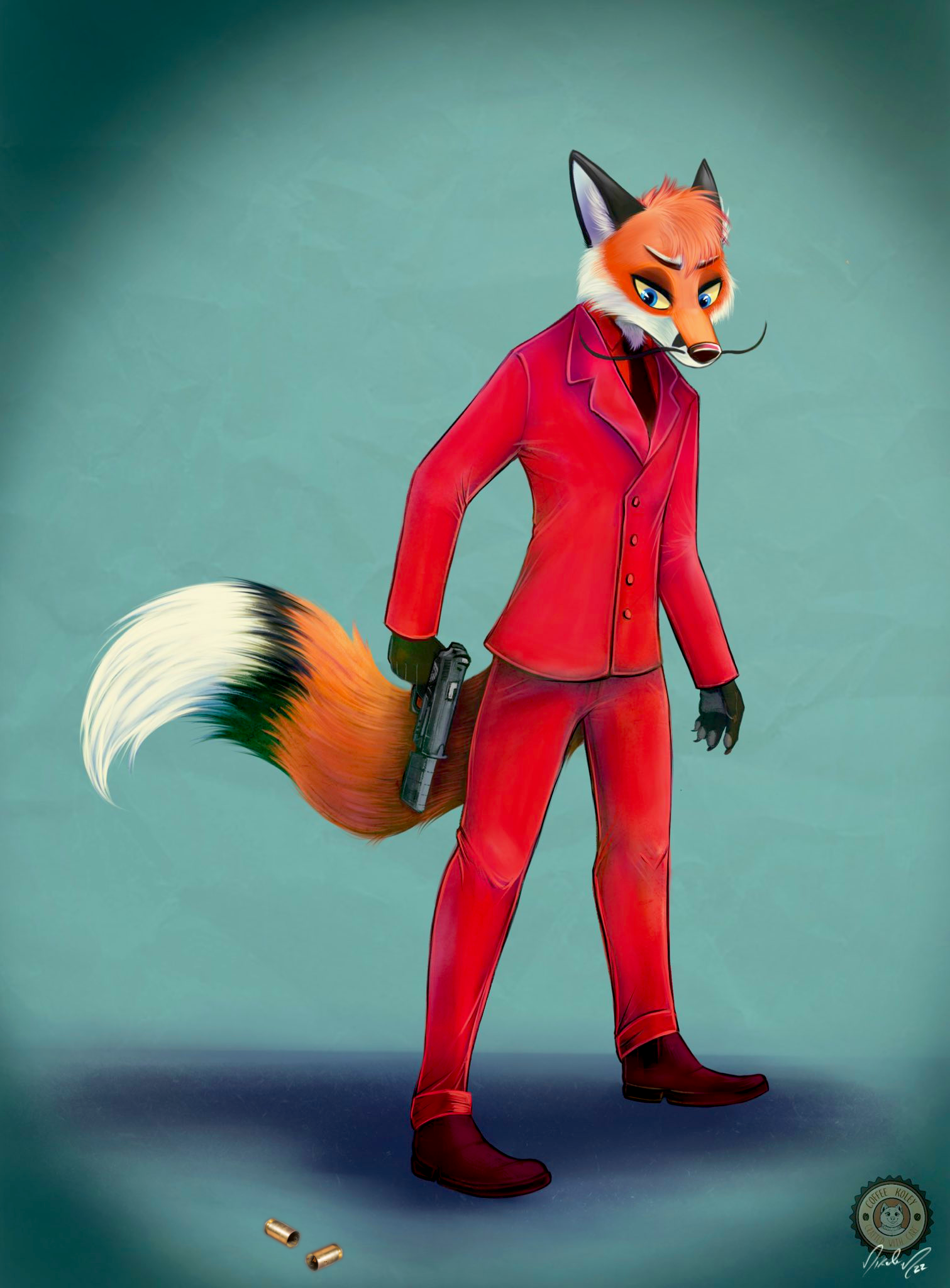 Camstone with a Pistol