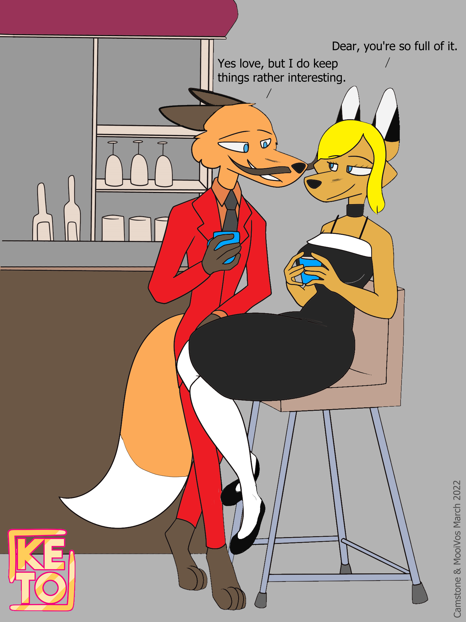 Camstone and MooiVos at the Bar, by Keto 2022