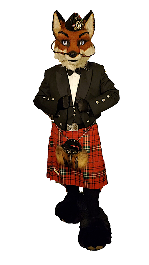 Camstone Fox in a Scottish Kilt